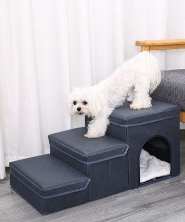 Cat Kennel Cage Multifunctional Dog Stairs Upper Bed Sofa Puppy Climbing Pet Supplies