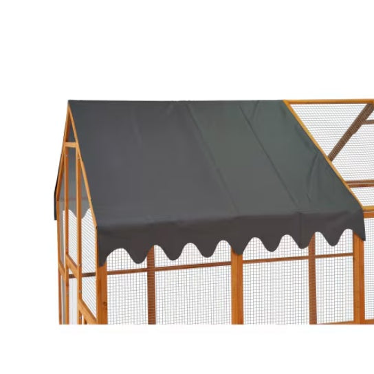 Outdoor Chicken Coop Enclosures Large Kitten Playpen With Platforms,Upgrade Waterproof Cover