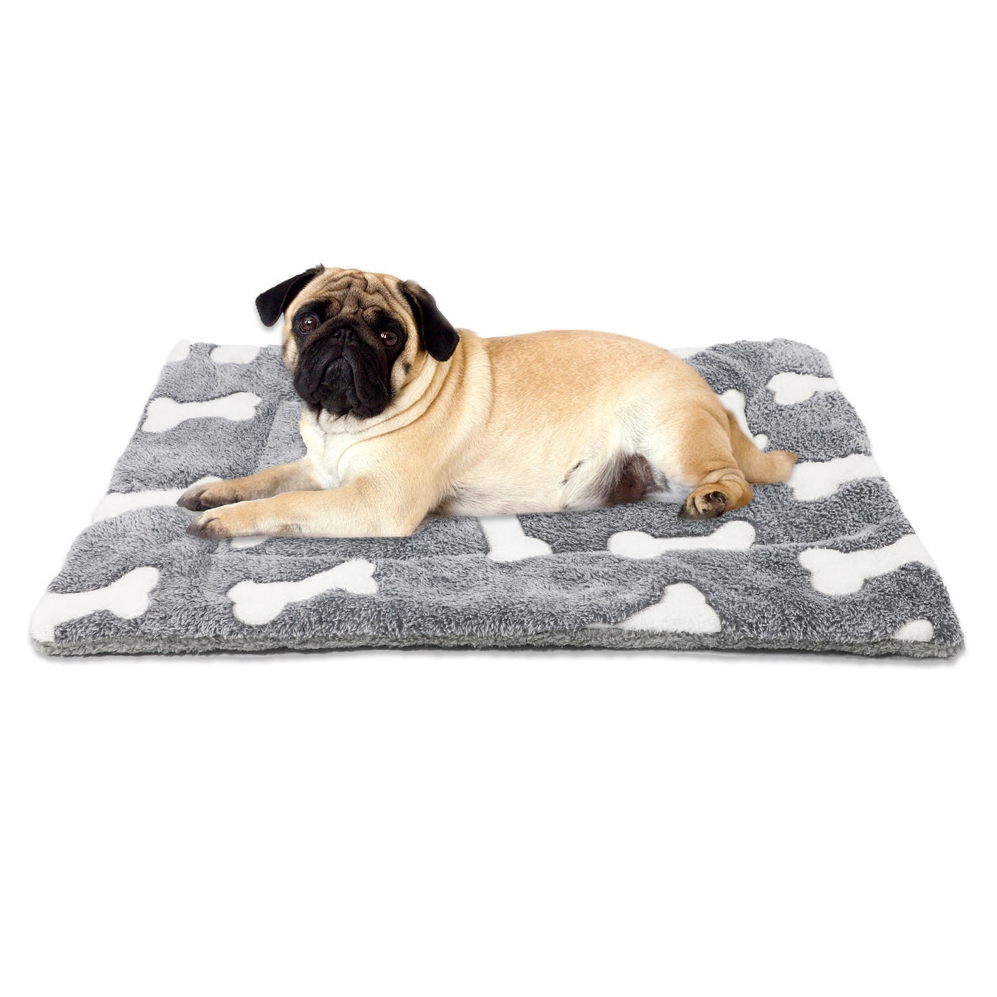 Self-Warming Cat Bed Mat Washable Dog Bed Crate Mat Soft Pet Sleeping Mat For Dogs And Cats Reversible Fleece Dog Crate Kennel Pad Cat Pet Bed