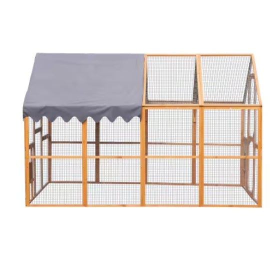 Outdoor Chicken Coop Enclosures Large Kitten Playpen With Platforms,Upgrade Waterproof Cover